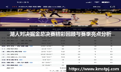 湖人对决掘金总决赛精彩回顾与赛季亮点分析